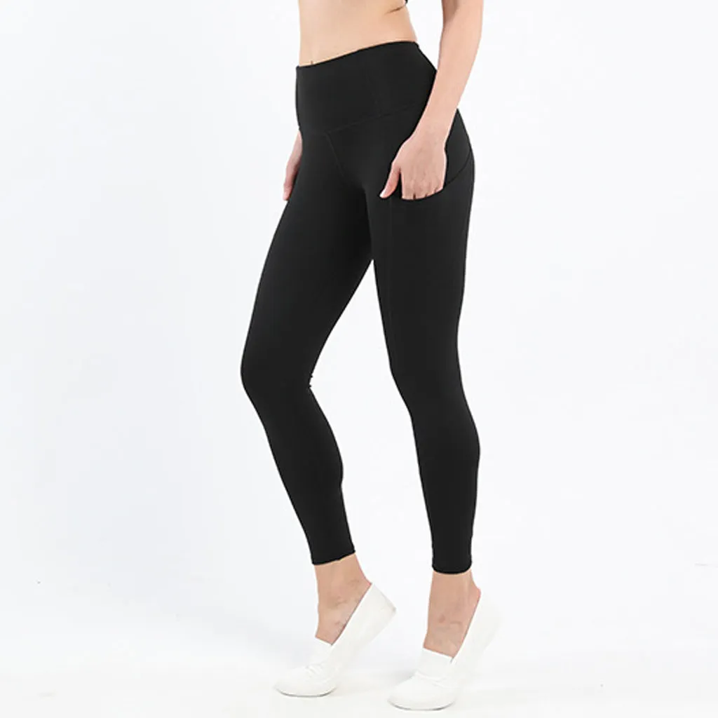 Women's High Waist Yoga Leggings with Pockets  Workout Pants