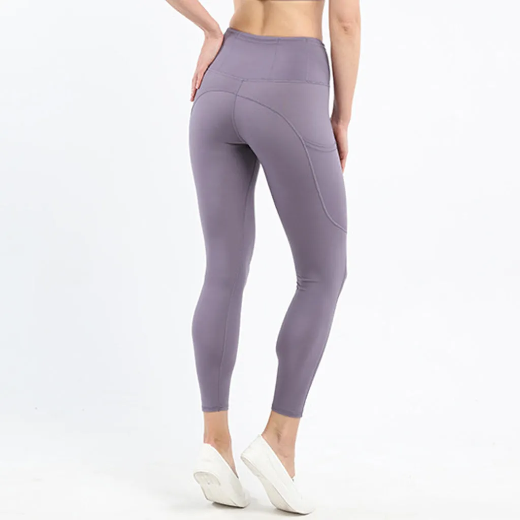 Women's High Waist Yoga Leggings with Pockets  Workout Pants