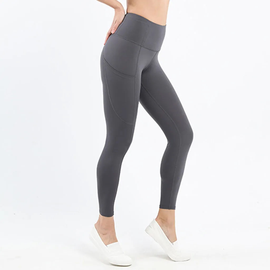 Women's High Waist Yoga Leggings with Pockets  Workout Pants