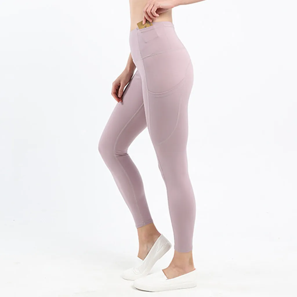 Women's High Waist Yoga Leggings with Pockets  Workout Pants