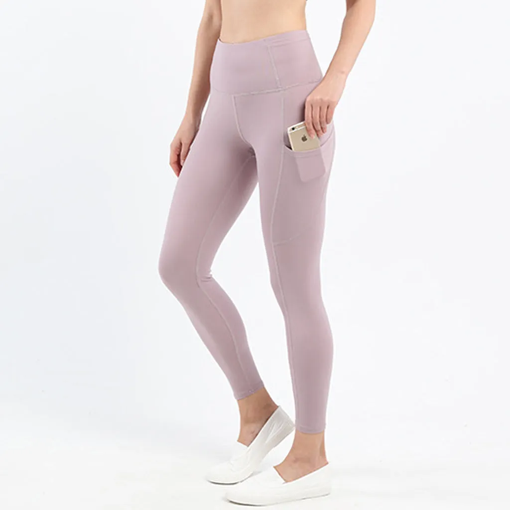 Women's High Waist Yoga Leggings with Pockets  Workout Pants