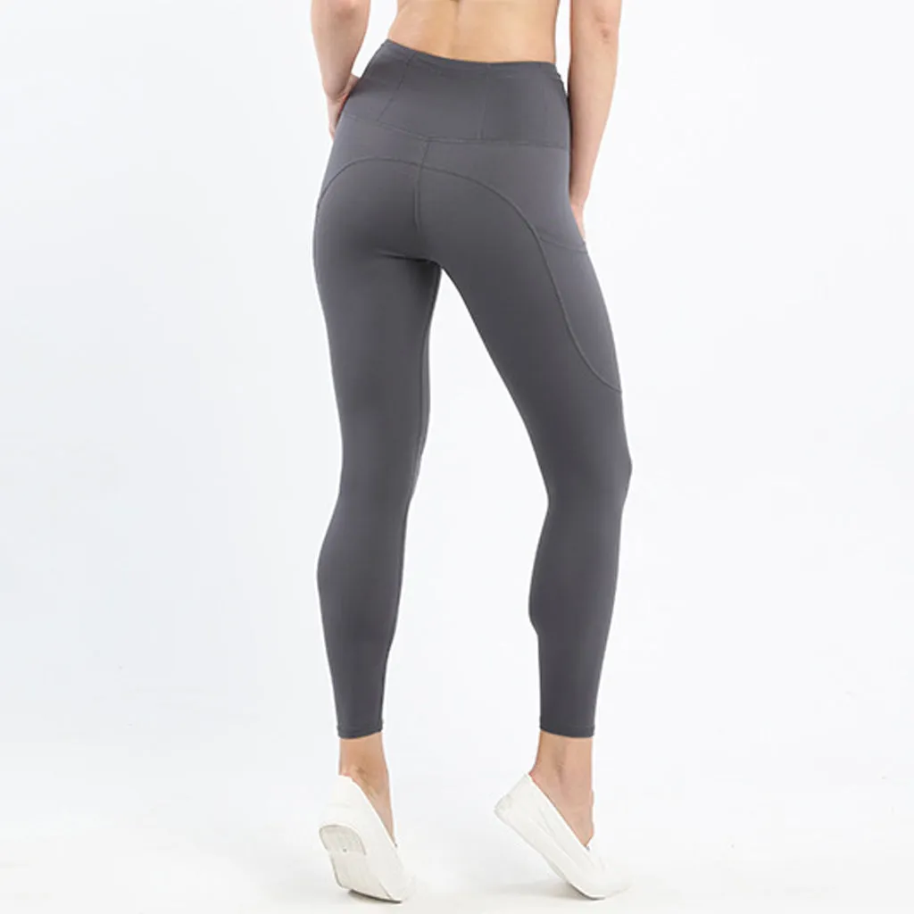 Women's High Waist Yoga Leggings with Pockets  Workout Pants