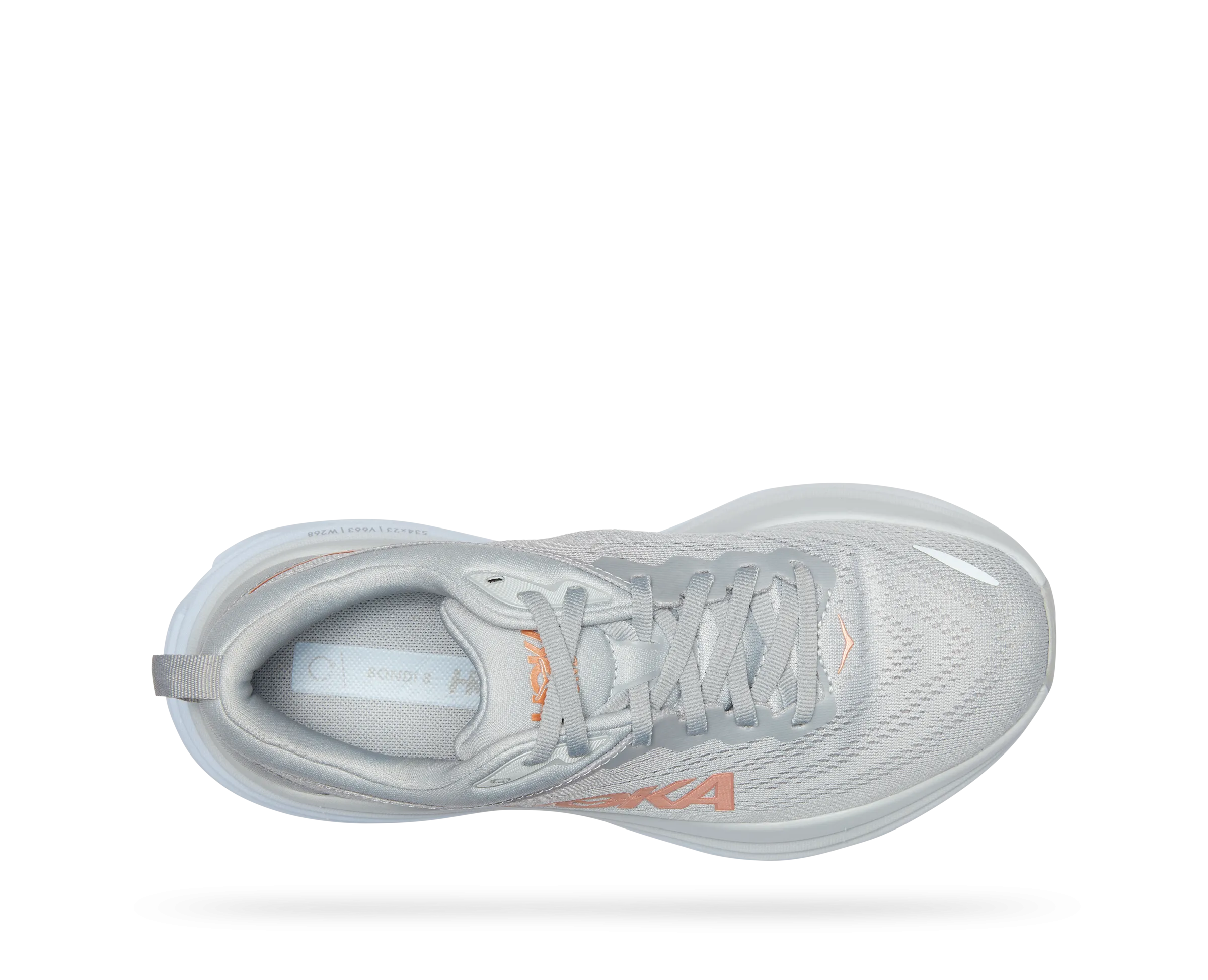 Women's Hoka Bondi 8 Color:  Harbor Mist / Lunar Rock