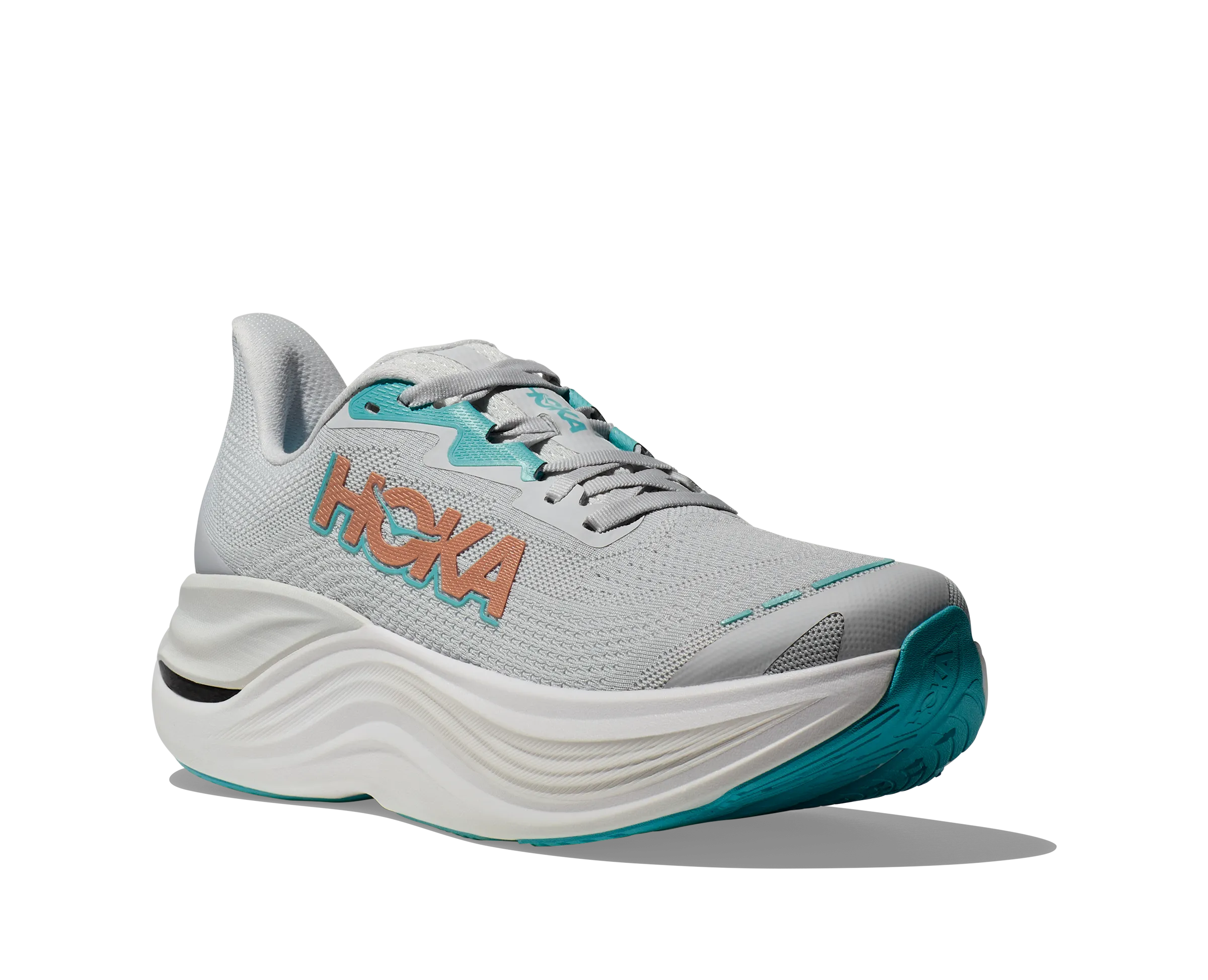 Women's Hoka Skyward X Color: Cosmic Grey / Rose Gold