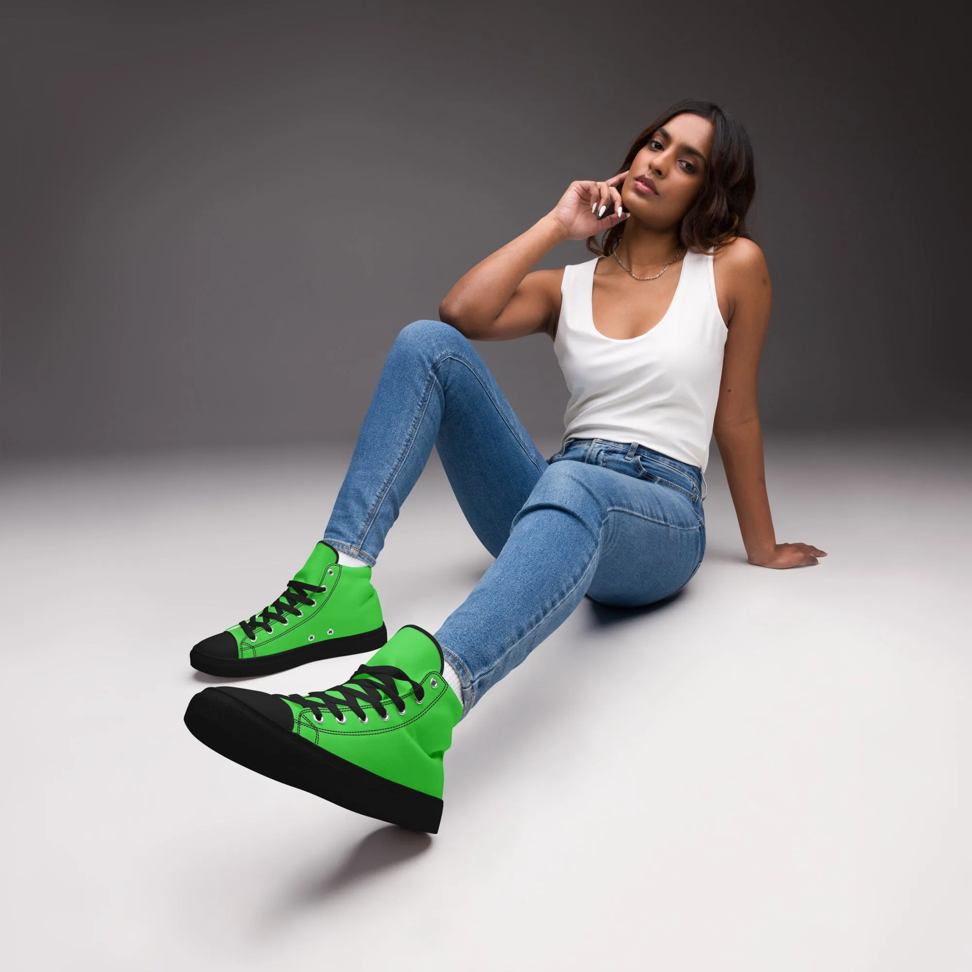 Women’s Lime Green High Top Shoes