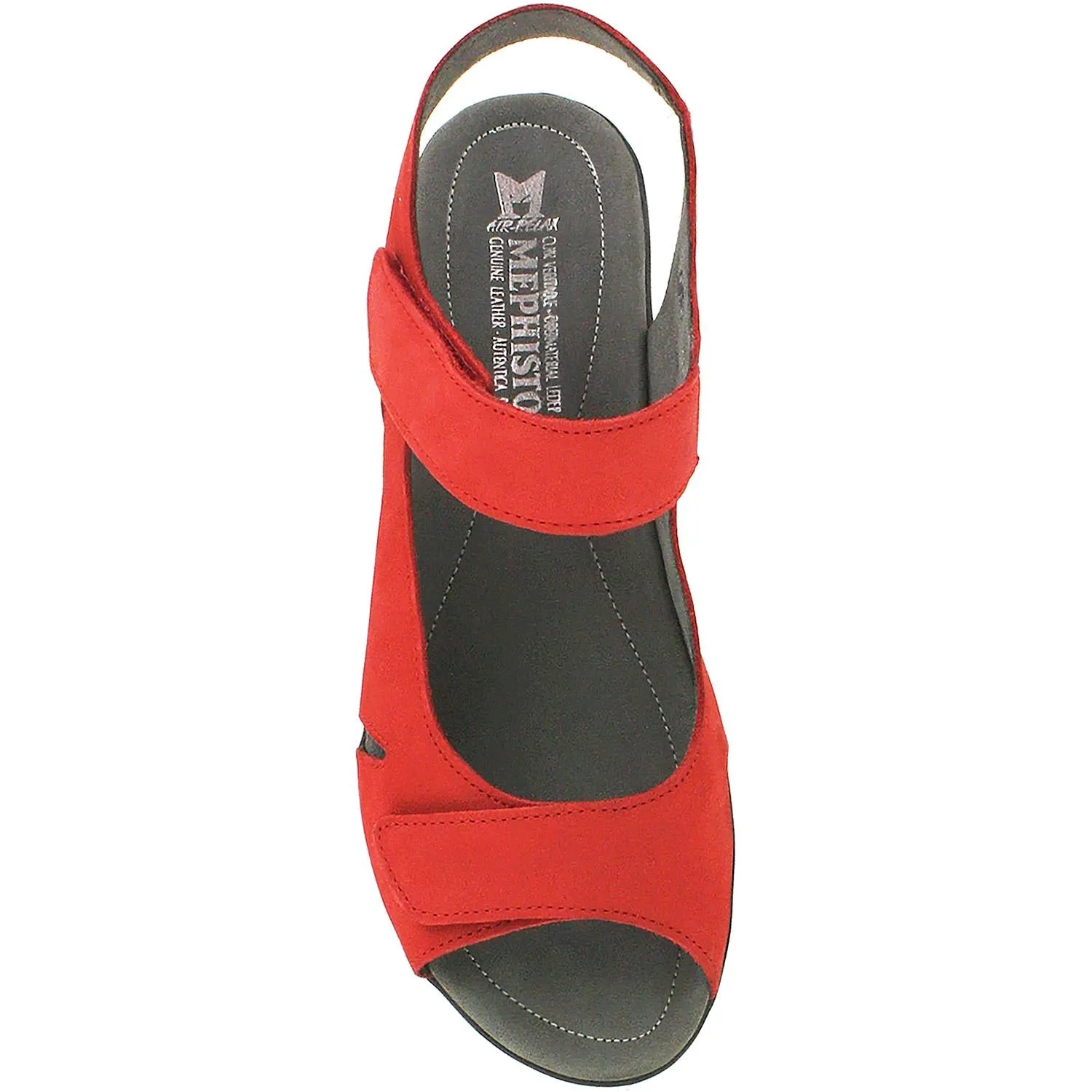 Women's Mephisto Perry Scarlet Bucksoft Nubuck