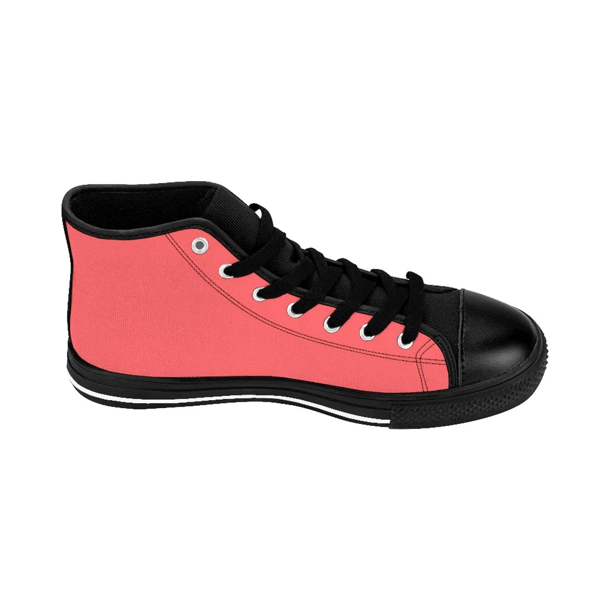 Women's  Music Is Life (Coral) High-top Sneakers