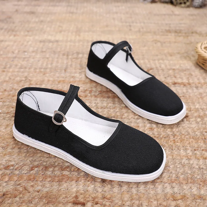 Women's Old Handmade Rural Sewing Canvas Shoes