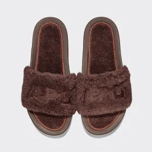 Women's Shearling Slide Chocolate