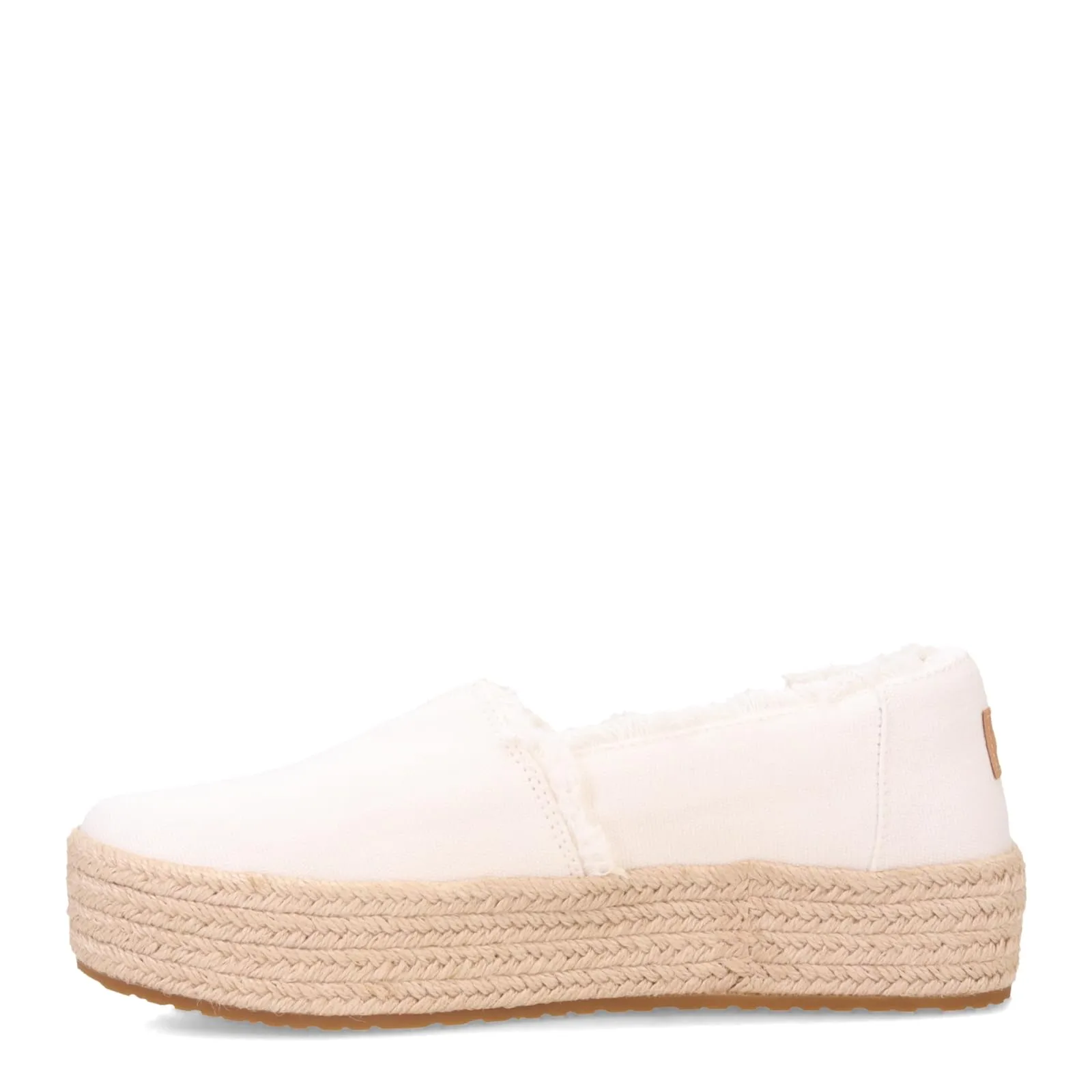 Women's Shoes TOMS VALENCIA Slip On Platform Espadrilles 10019820 WHITE