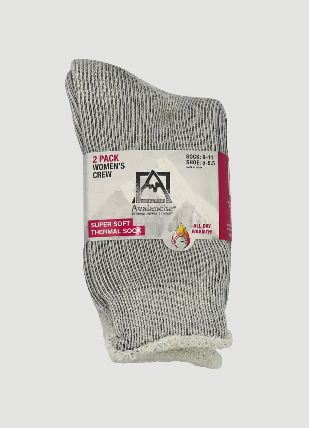 Women's Ultra Soft Thermal-Lined Crew Socks 2-Pack