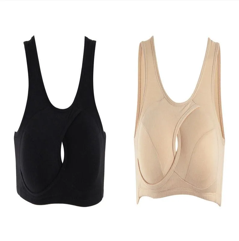 Women's Wireless Thin Gathered Vest Women's Sports Vest Beauty Back