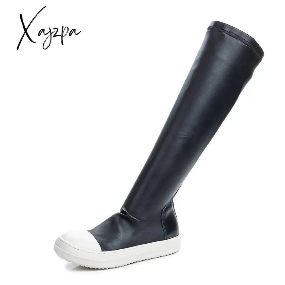 Xajzpa - Rick Women's Boots Plus Size Owwes Casual Women's Boots Sexy Over the Knee Boots Casual Stretch Sneaker Boots Designer Shoes